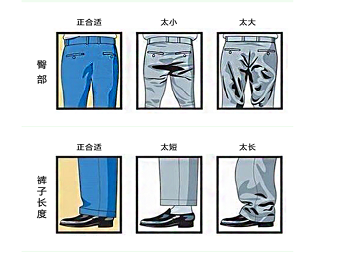 定制西服褲腰褲長(zhǎng)
